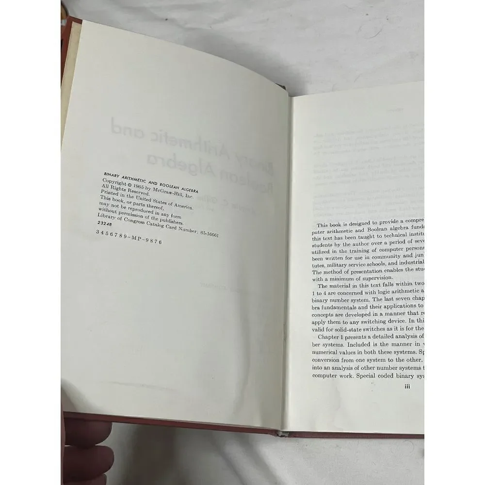 BINARY ARITHMETIC AND BOOLEAN‎ ALGEBRA Angelo C. Gillie 1965 McGraw-Hill Inc.